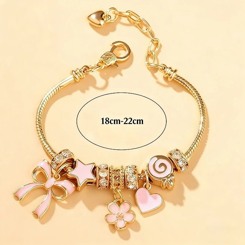 Amour Heart Charm Bracelet