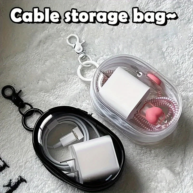 Mini Tech Organizer Keychain Case