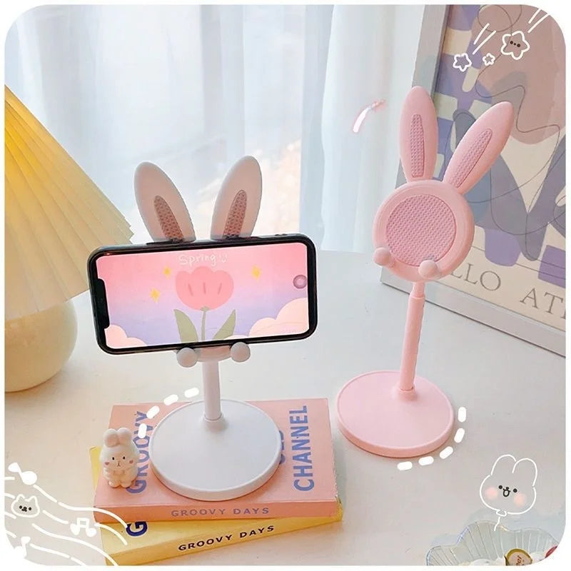 Kawaii Bunny Phone Stand | Adjustable Desktop Phone Holder