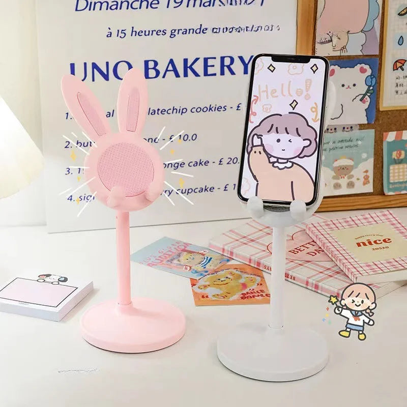 Kawaii Bunny Phone Stand | Adjustable Desktop Phone Holder