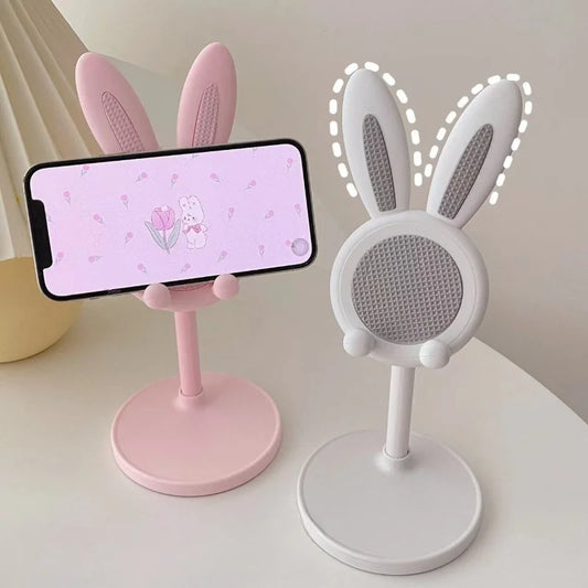 Kawaii Bunny Phone Stand | Adjustable Desktop Phone Holder