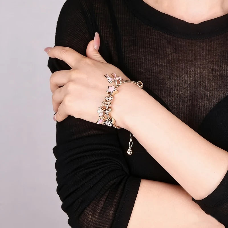 Amour Heart Charm Bracelet