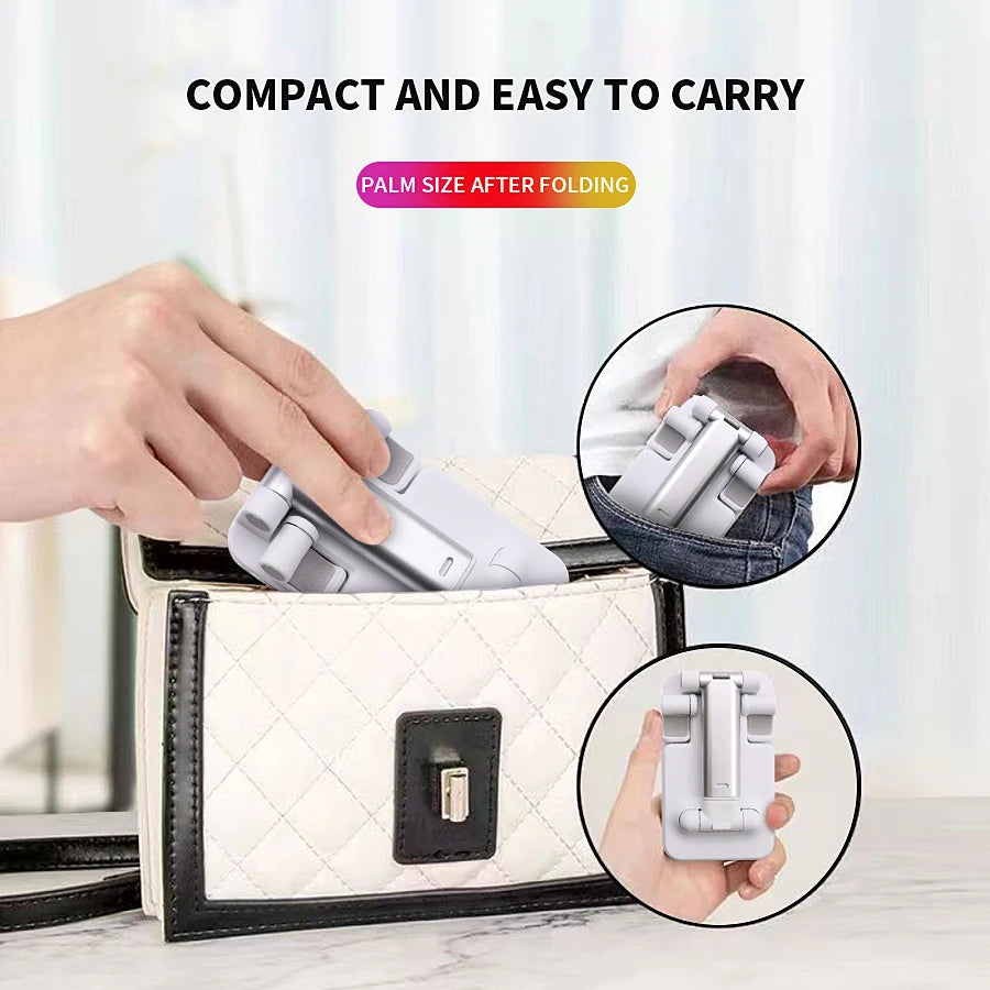Foldable Adjustable Phone & Tablet Stand | Portable Desktop Holder
