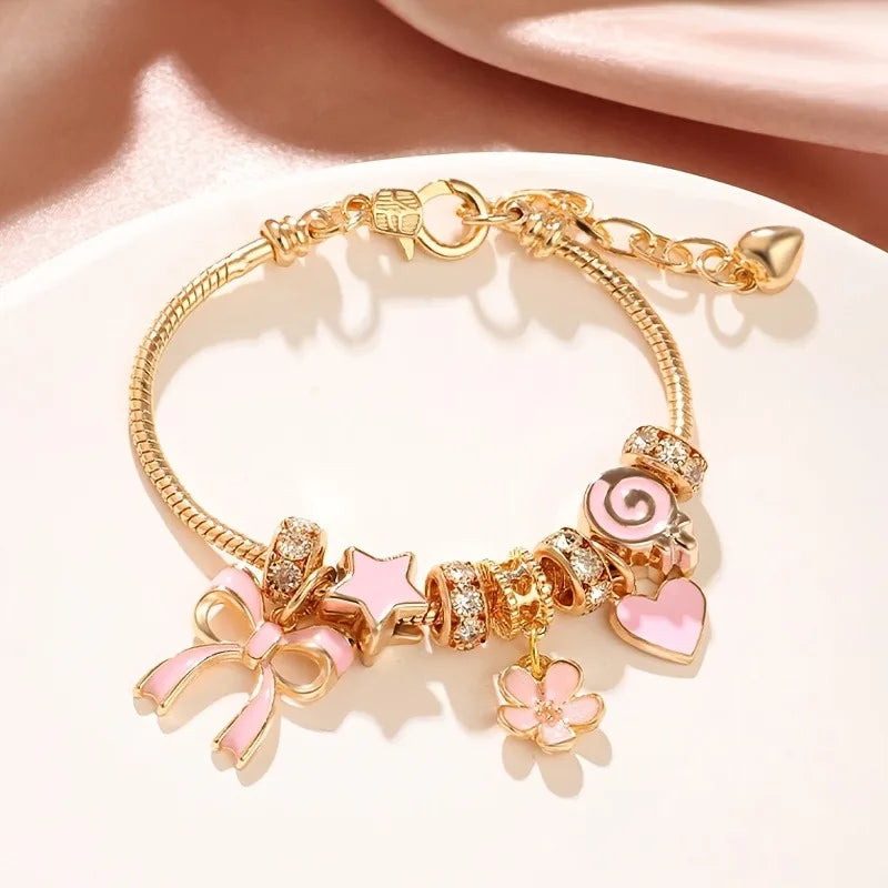 Amour Heart Charm Bracelet