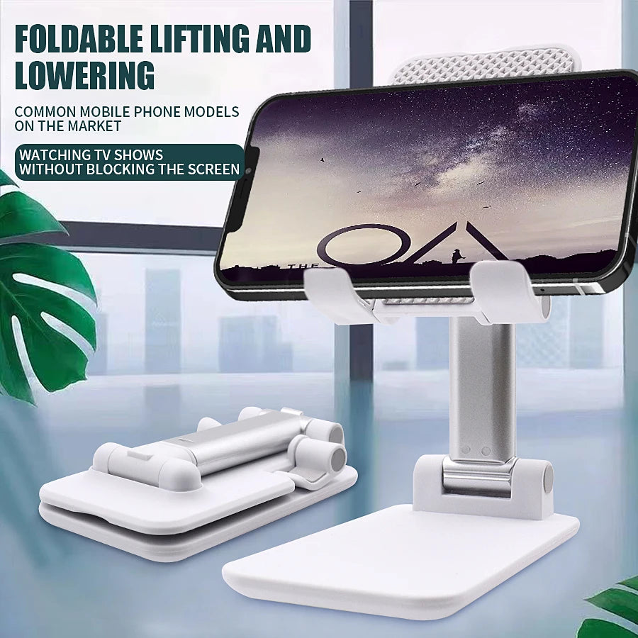 Foldable Adjustable Phone & Tablet Stand | Portable Desktop Holder