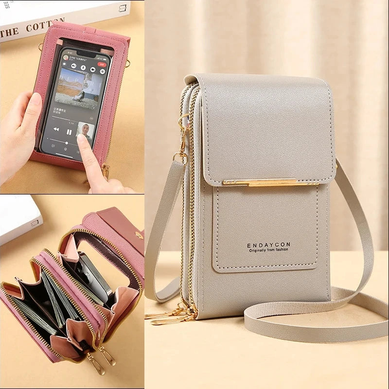 Luxe Touch™ Touchscreen Crossbody Phone Wallet