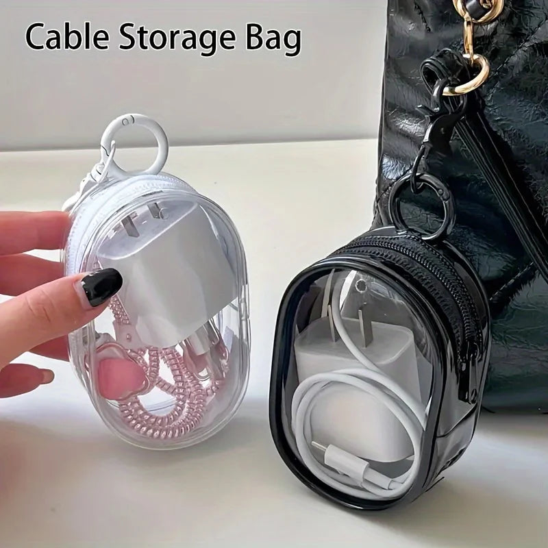 Mini Tech Organizer Keychain Case